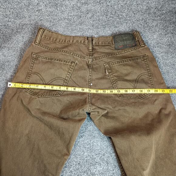 Levis 514 Jeans Mens 32x30 Brown Slim Straight Denim 5 Pocket Zip Fly (32x28.5) - Picture 9 of 12